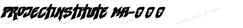 ProjectInstitute Ma字体转换 ProjectInstitute Ma字体转换